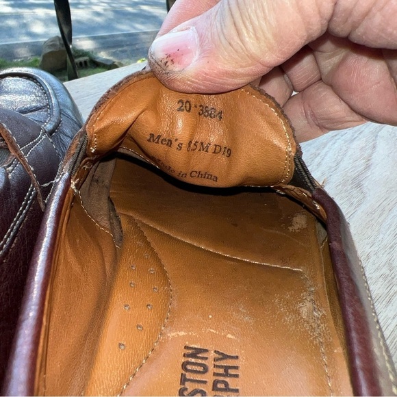 Johnston & Murphy Men's Shoes Size 8.5M Brown Leather Slip-on  Penny Flex - Picture 11 of 11